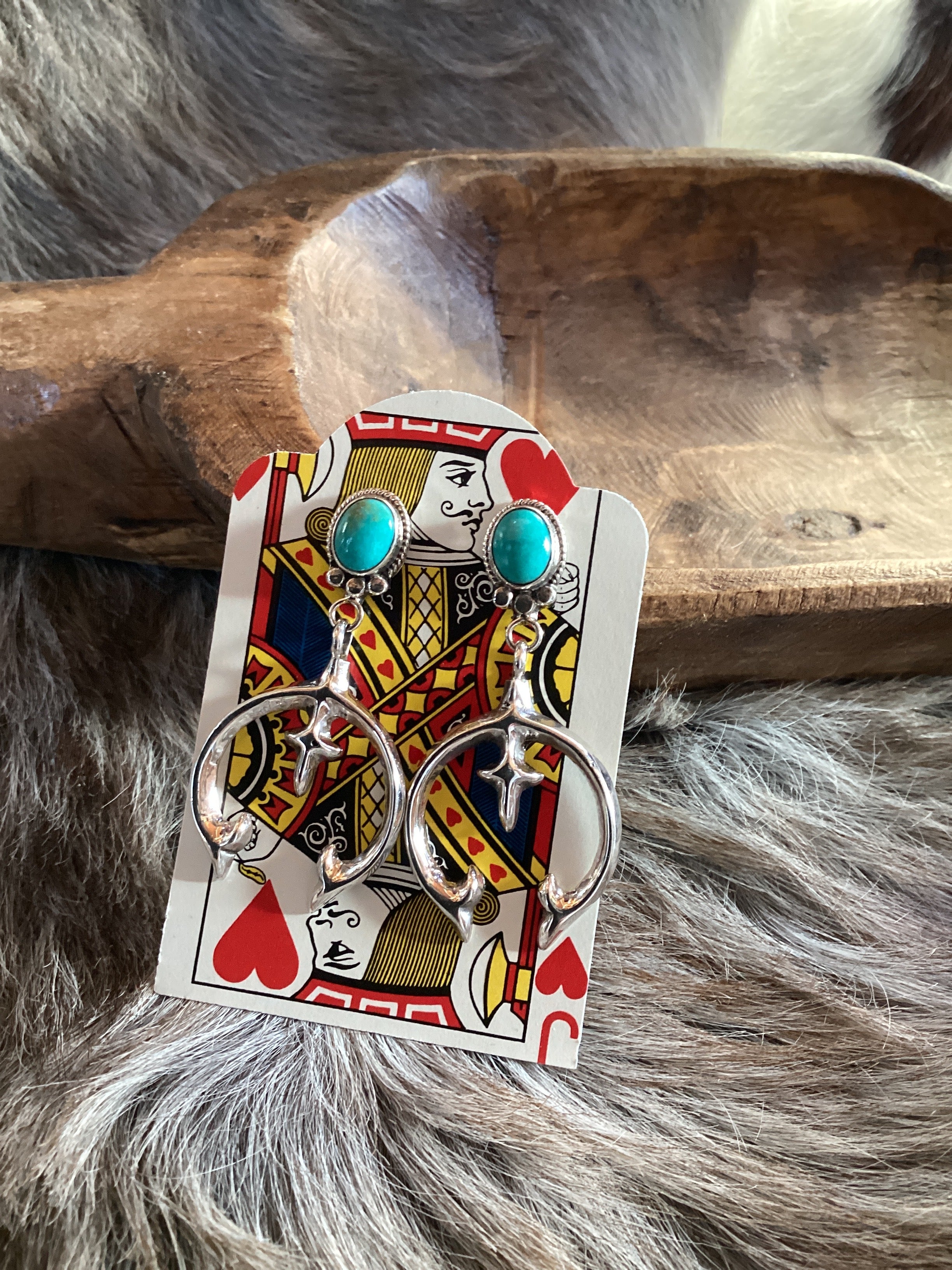 Turq Naja Stud/Dangle