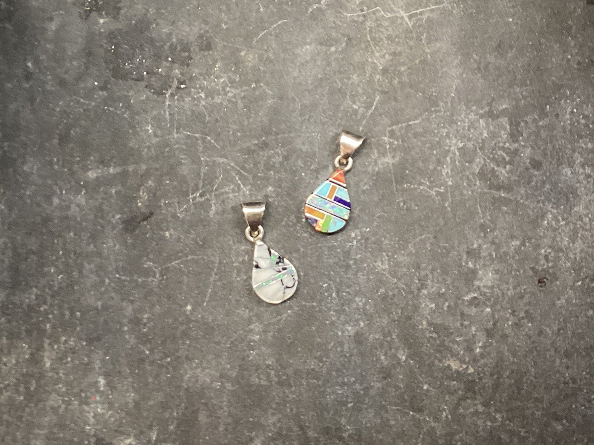 Inlay Teardrop Pendant