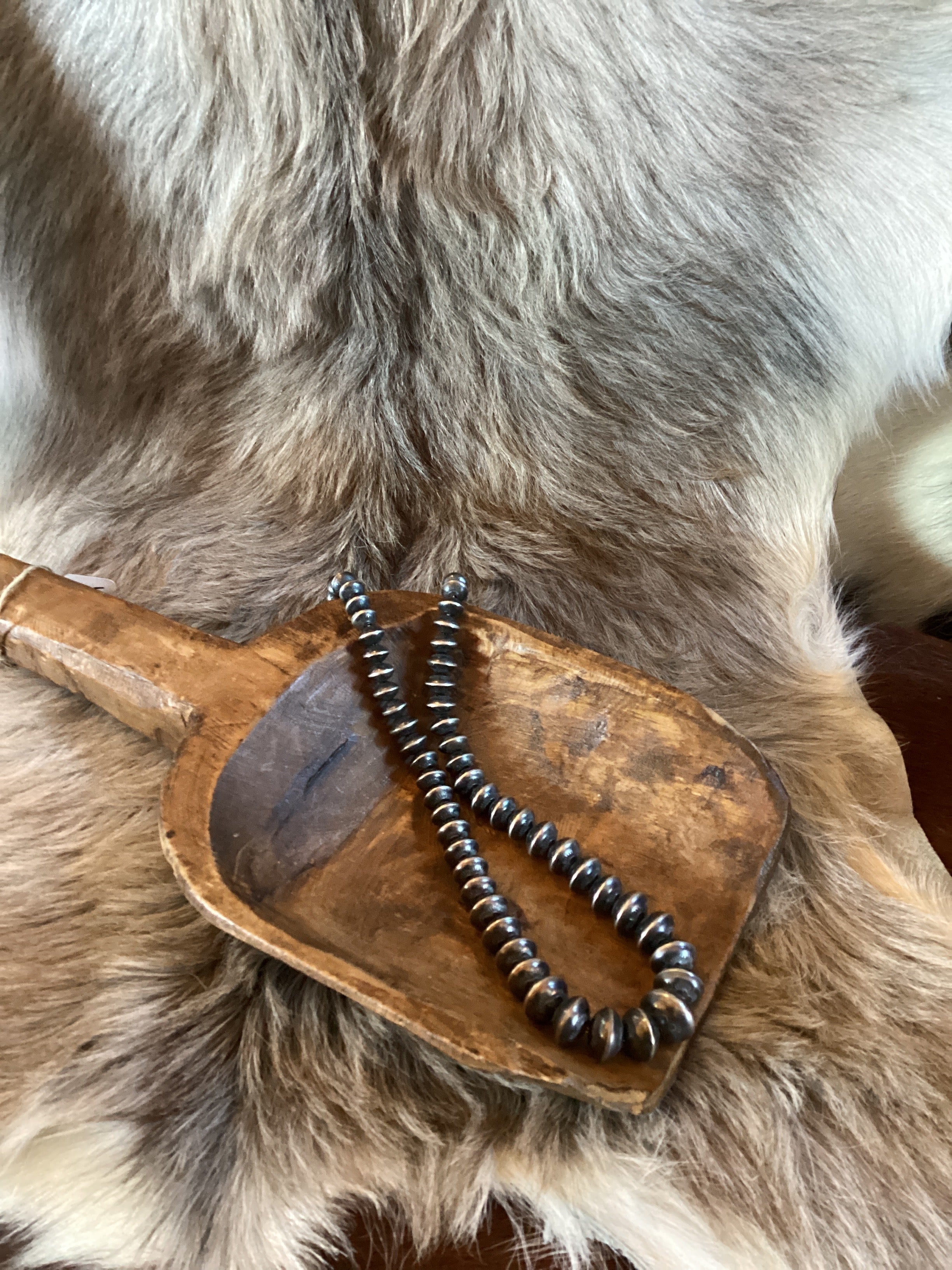 Handmade Navajo Pearls-18 1/2"