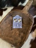 Silver Conch Stud Med