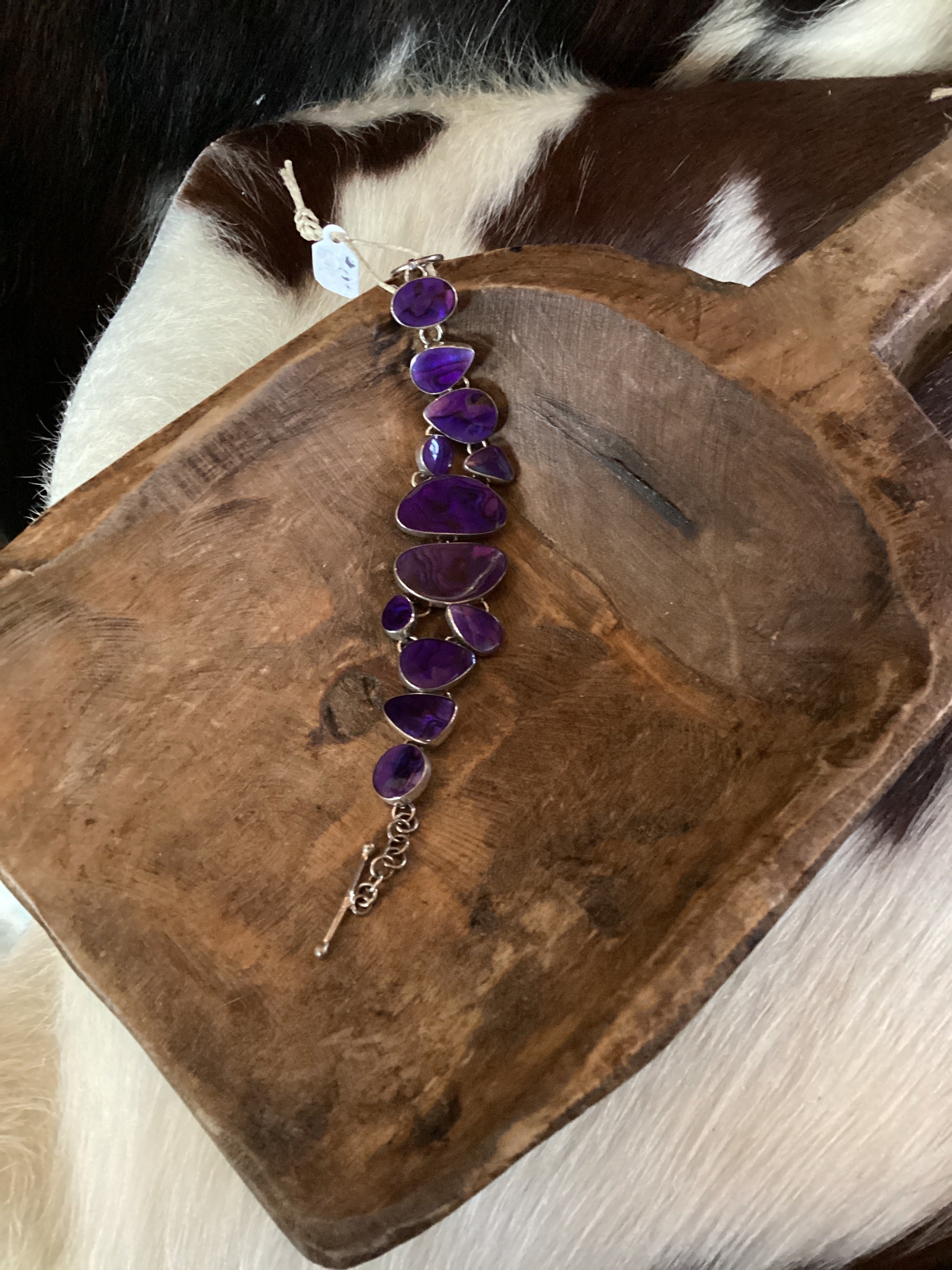 Vintage Purple Stone Bracelet
