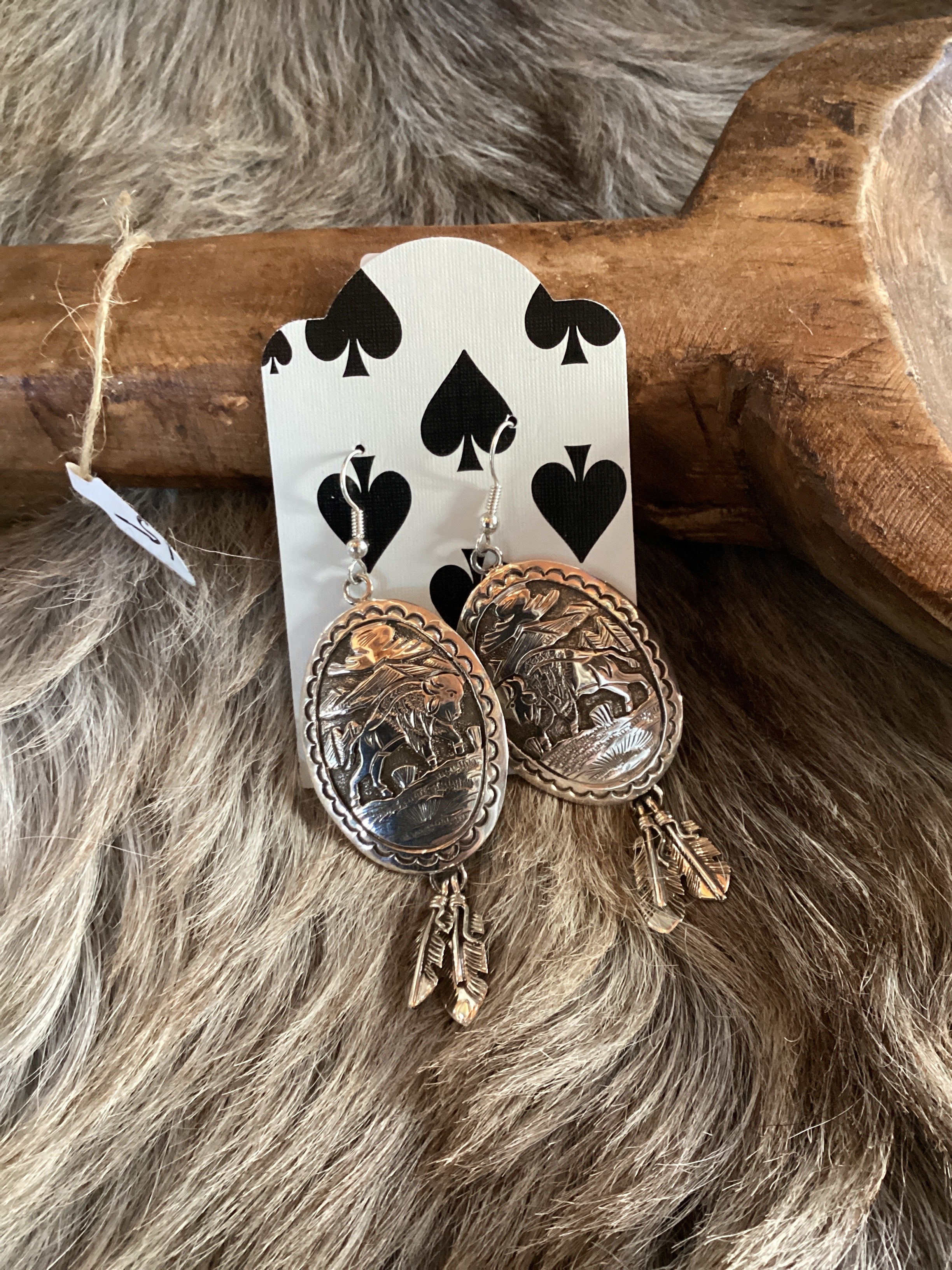 Buffalo Dangle Earring