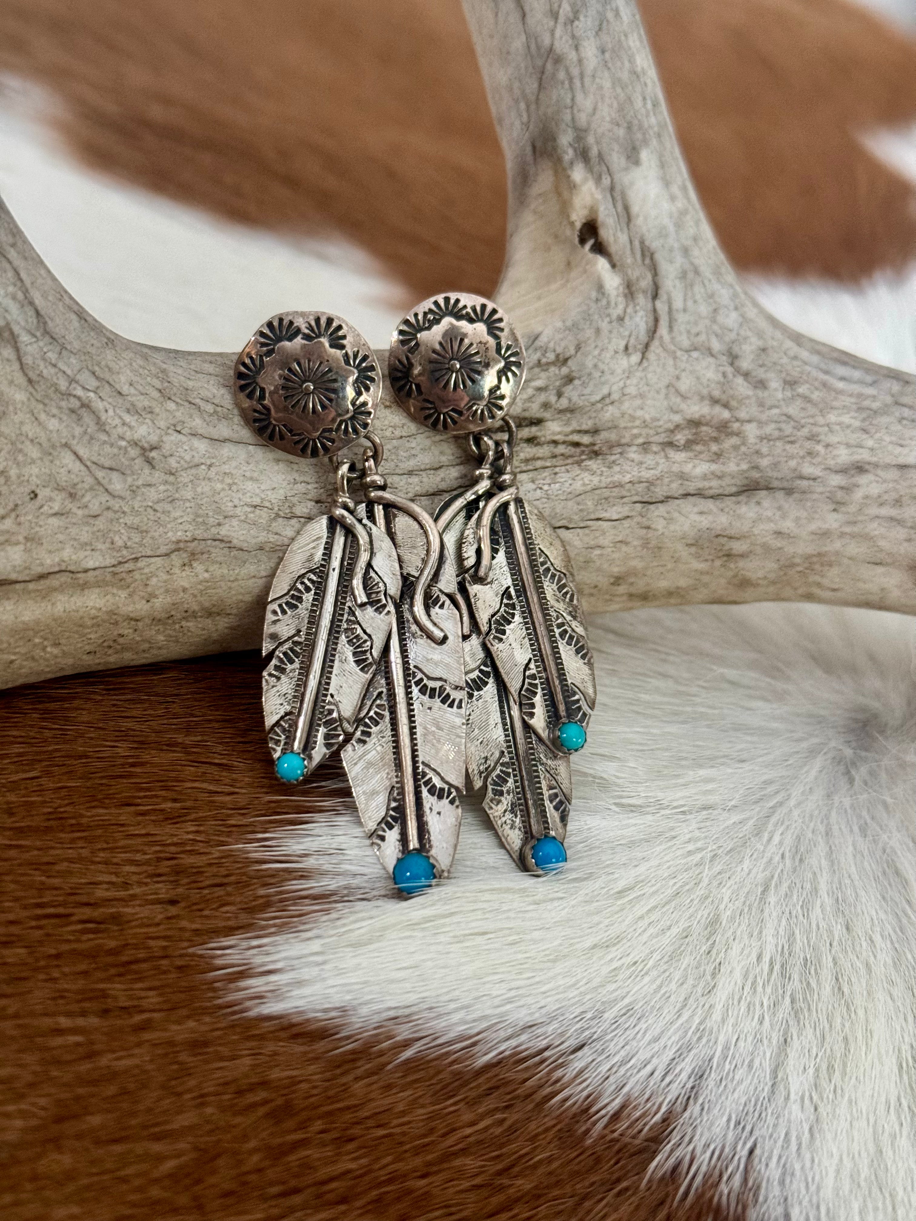 Feather Dangle Earring