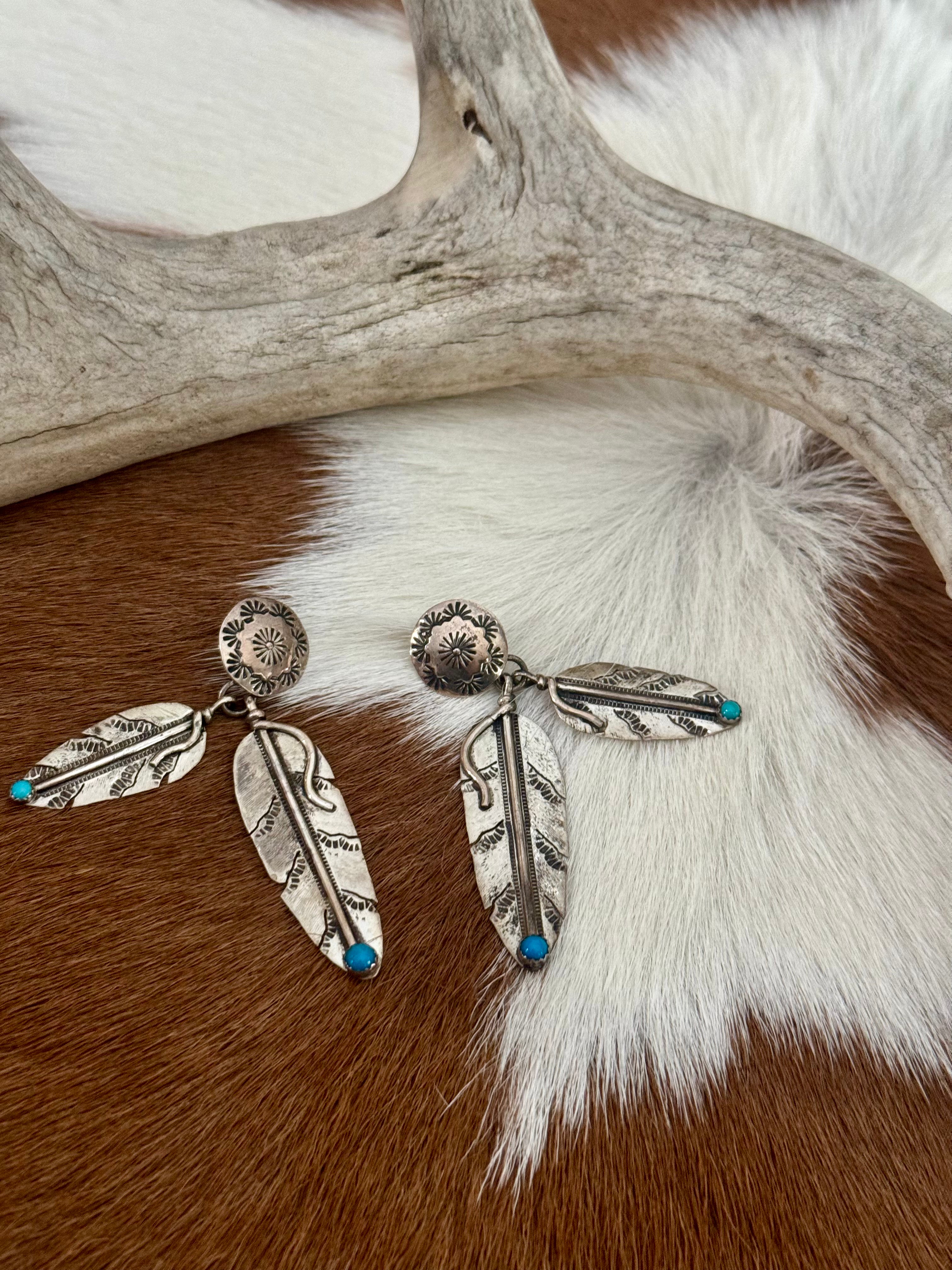 Feather Dangle Earring