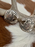Navajo Stamped Stud Earring
