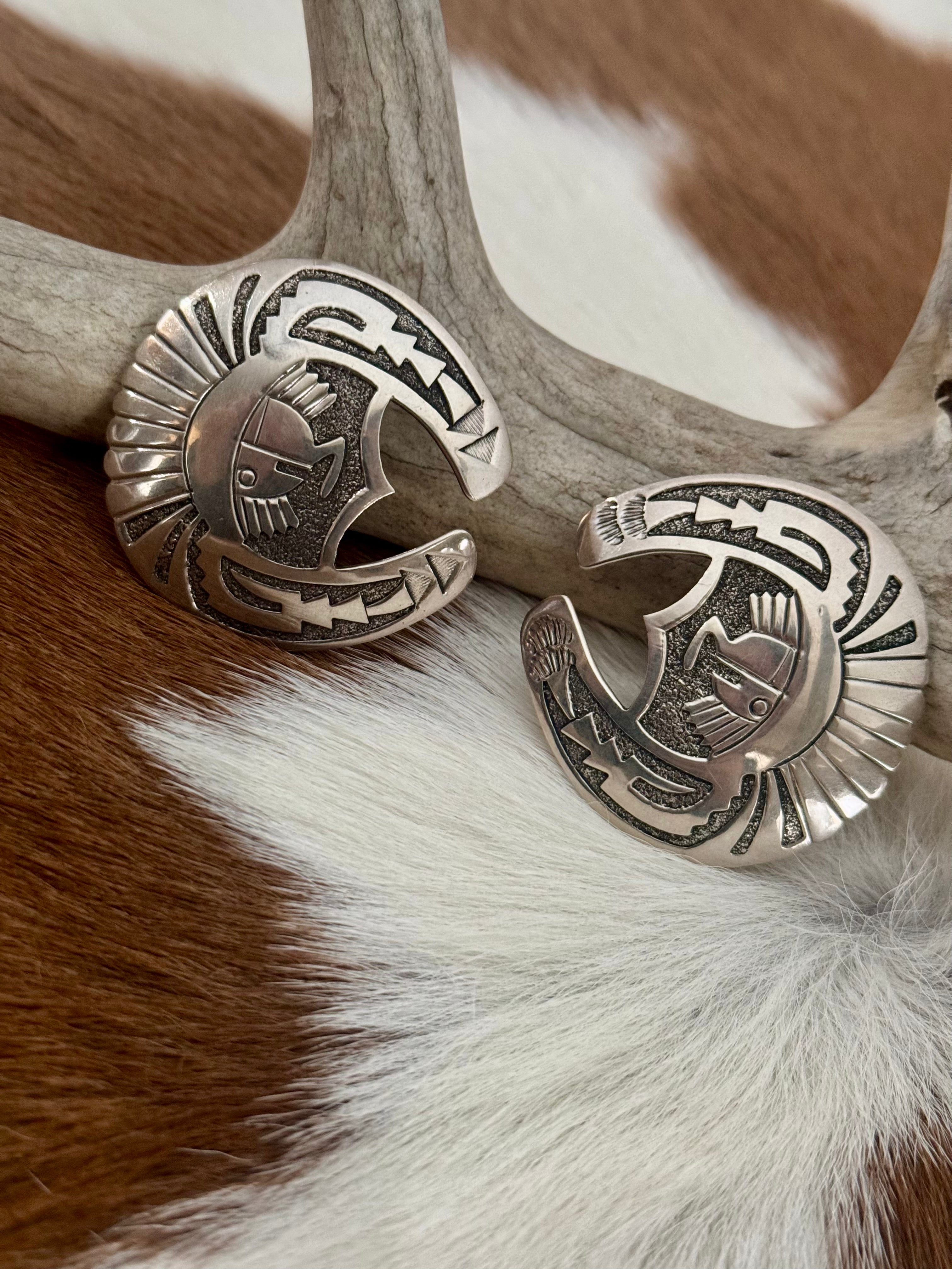 Navajo Stamped Stud Earring