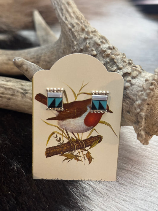 Inlay Stud Earrings