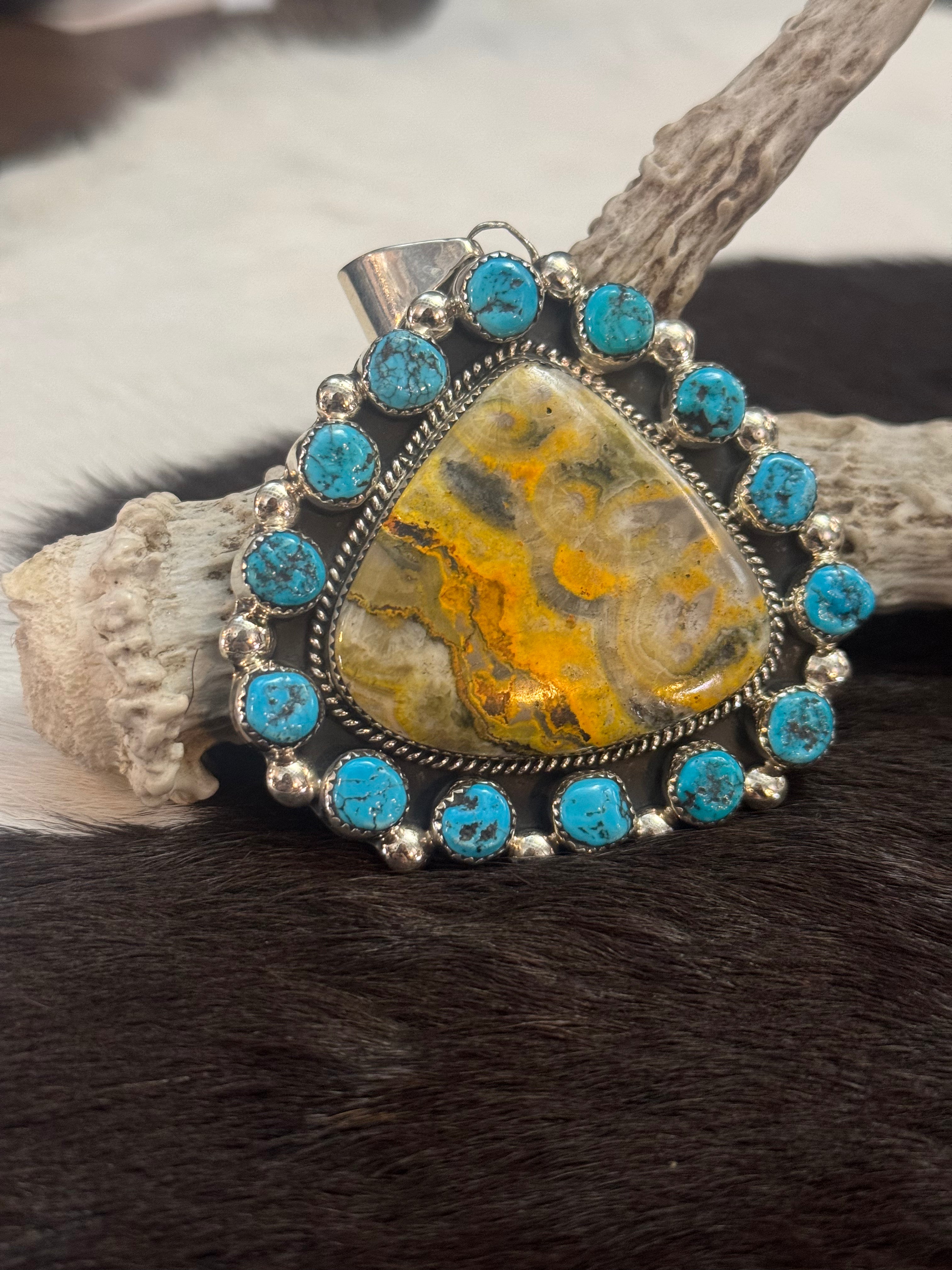 Bumblebee Jasper Pendant