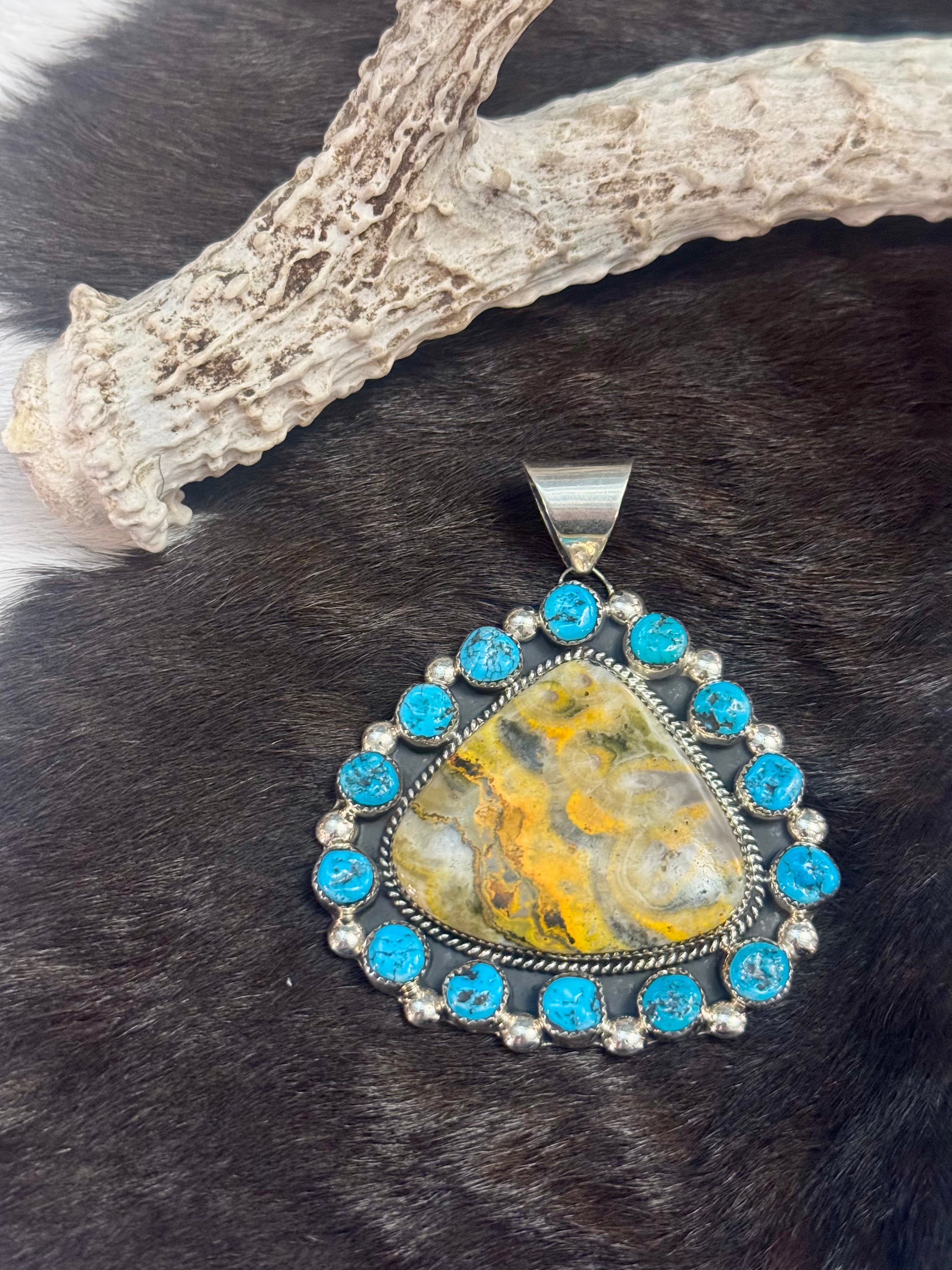 Bumblebee Jasper Pendant