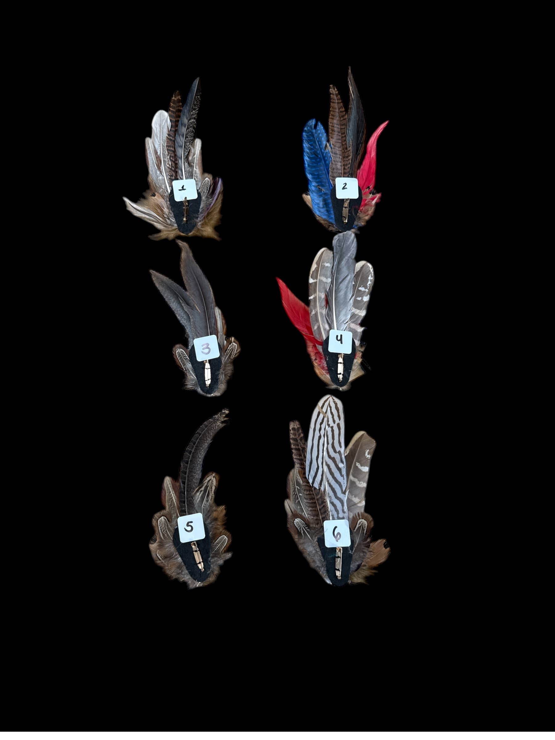 Decorative Side Hat Feathers (Out of SHOTGUN CASING)