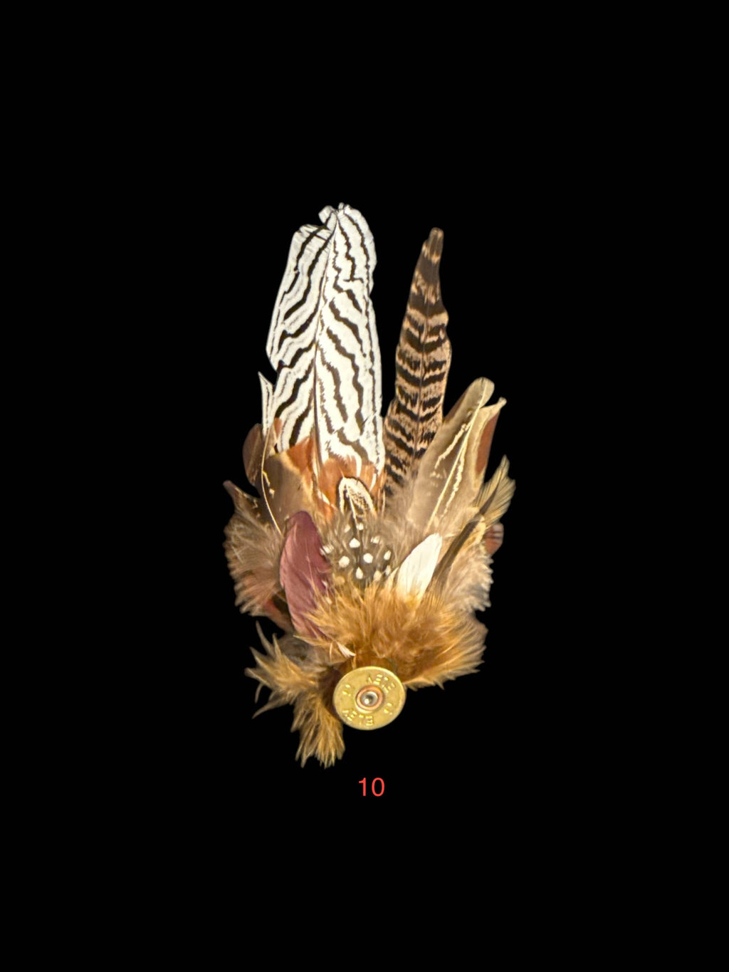 Decorative Side Hat Feathers (Out of SHOTGUN CASING)