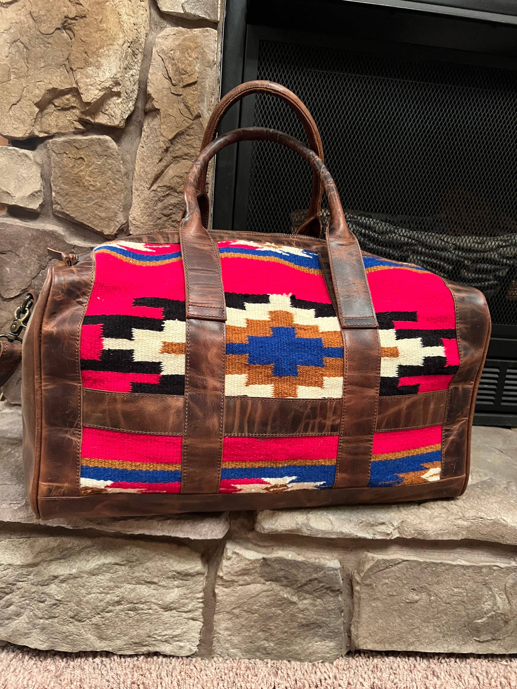 Western Saddle Blanket Duffle Bag