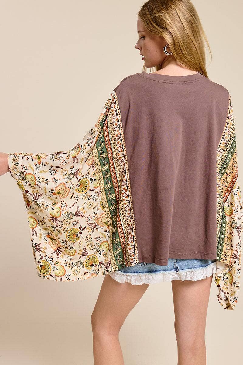 Long Live Cowgirls Vintage Kaftan Graphic Top