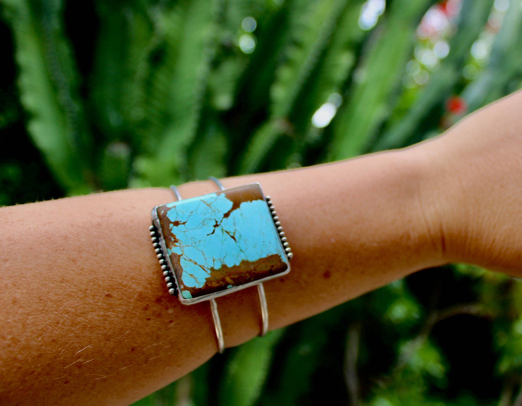 Number 8 Turquoise Cuff