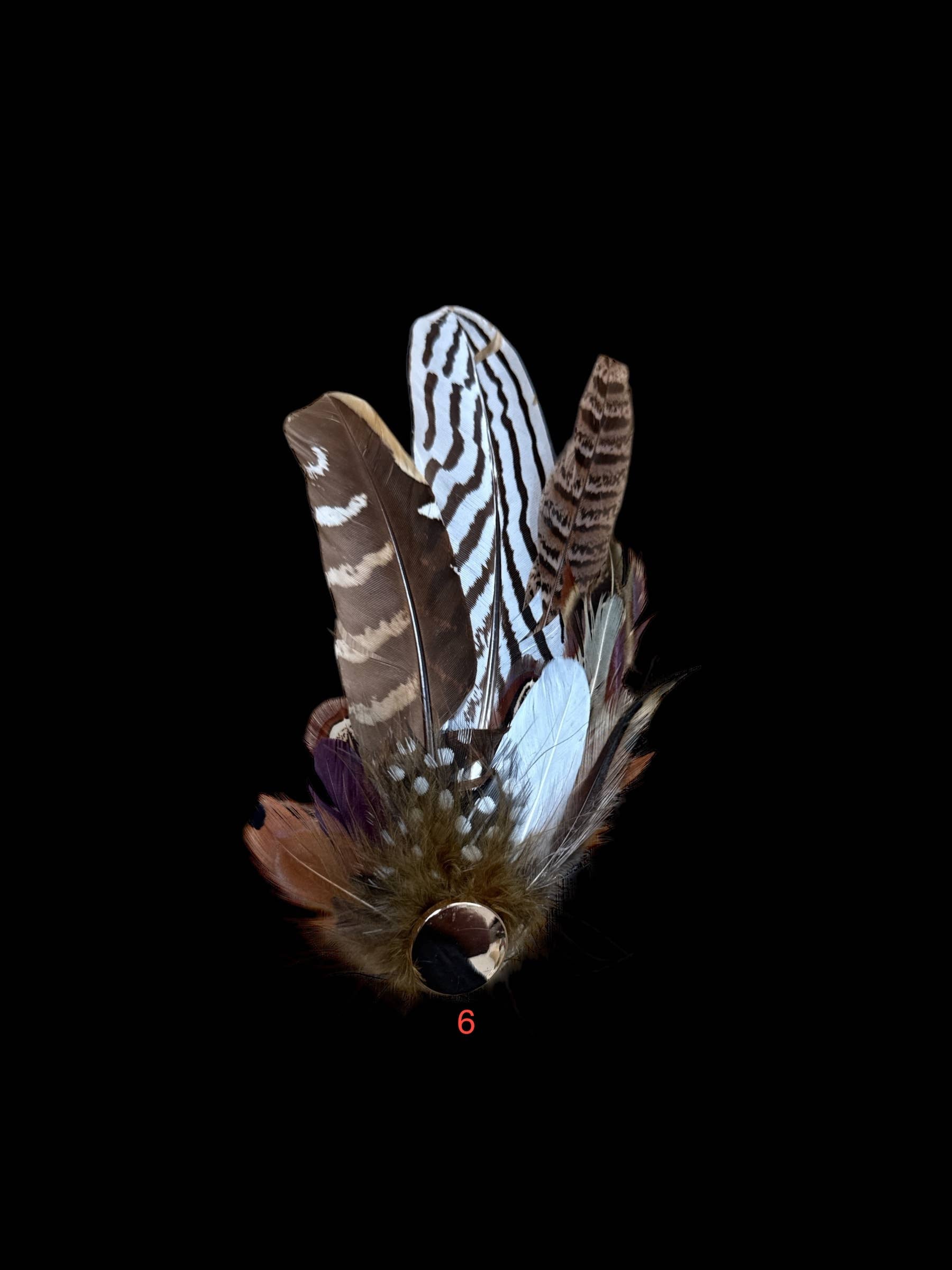 Decorative Side Hat Feathers (Out of SHOTGUN CASING)