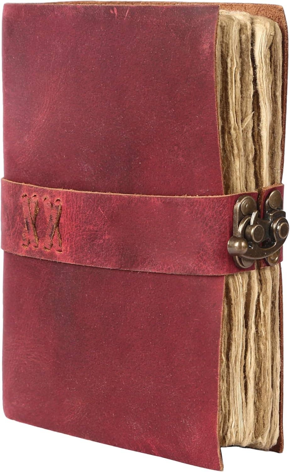 Handmade Genuine Leather Journal Side Lock Diary