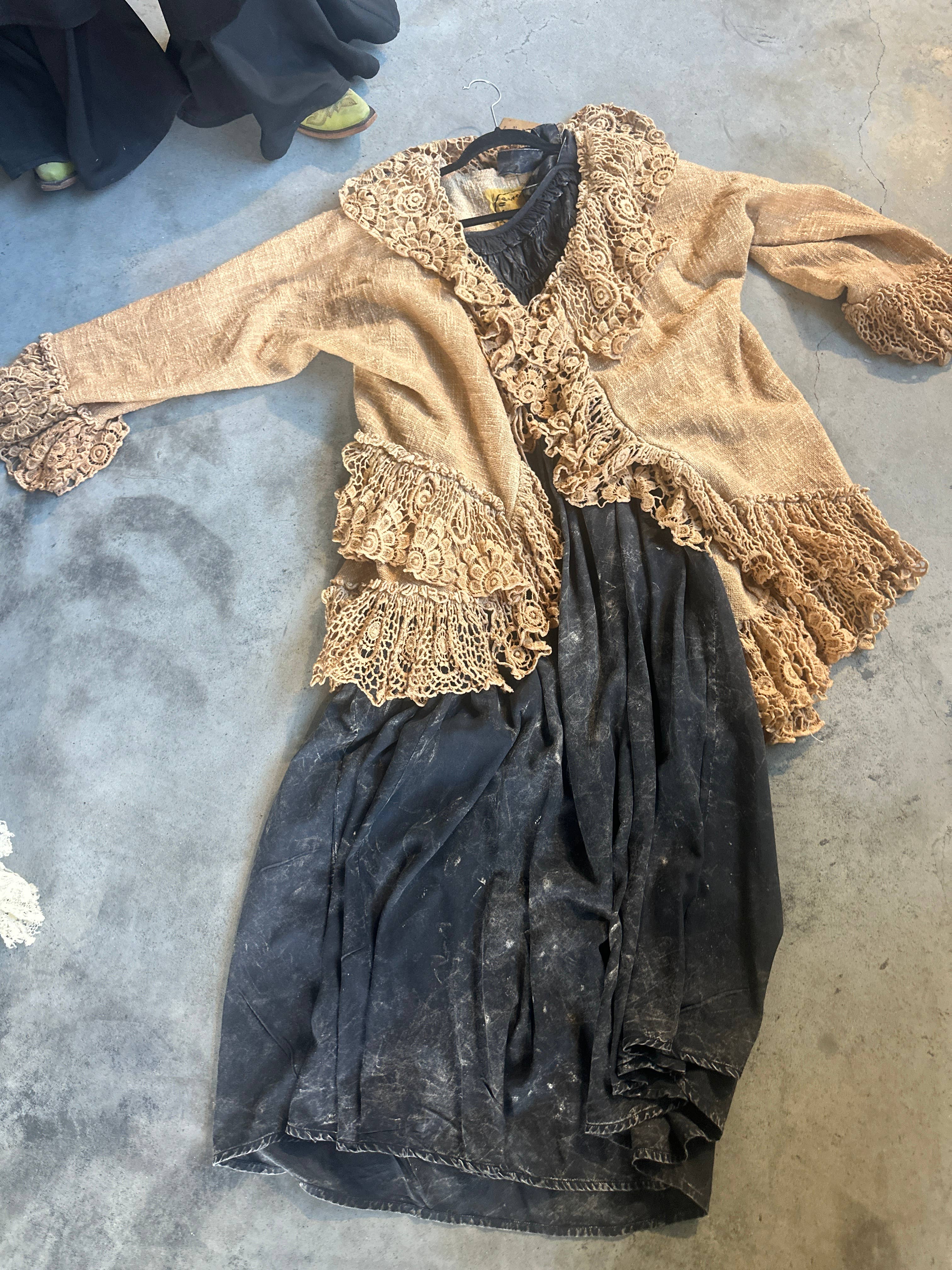 Black Tuck Strap Dress