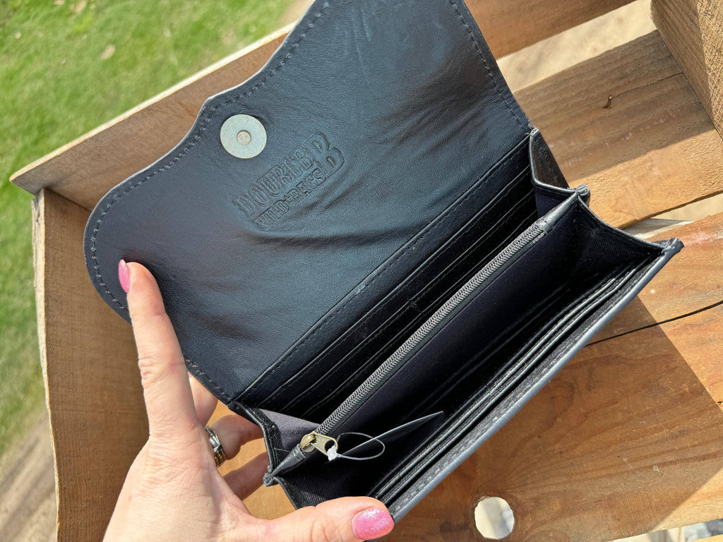 Western Leather Tooled Wallet