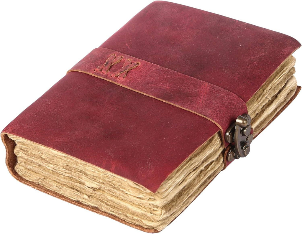 Handmade Genuine Leather Journal Side Lock Diary