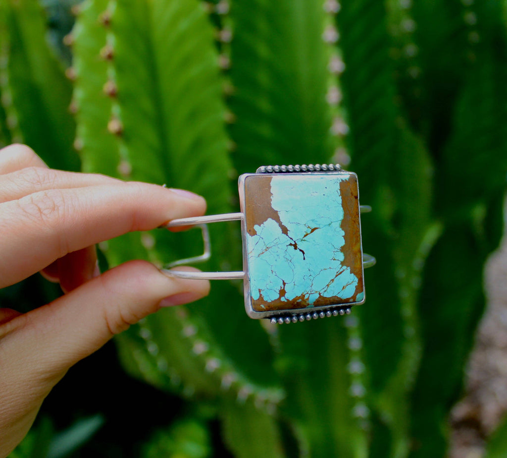 Number 8 Turquoise Cuff