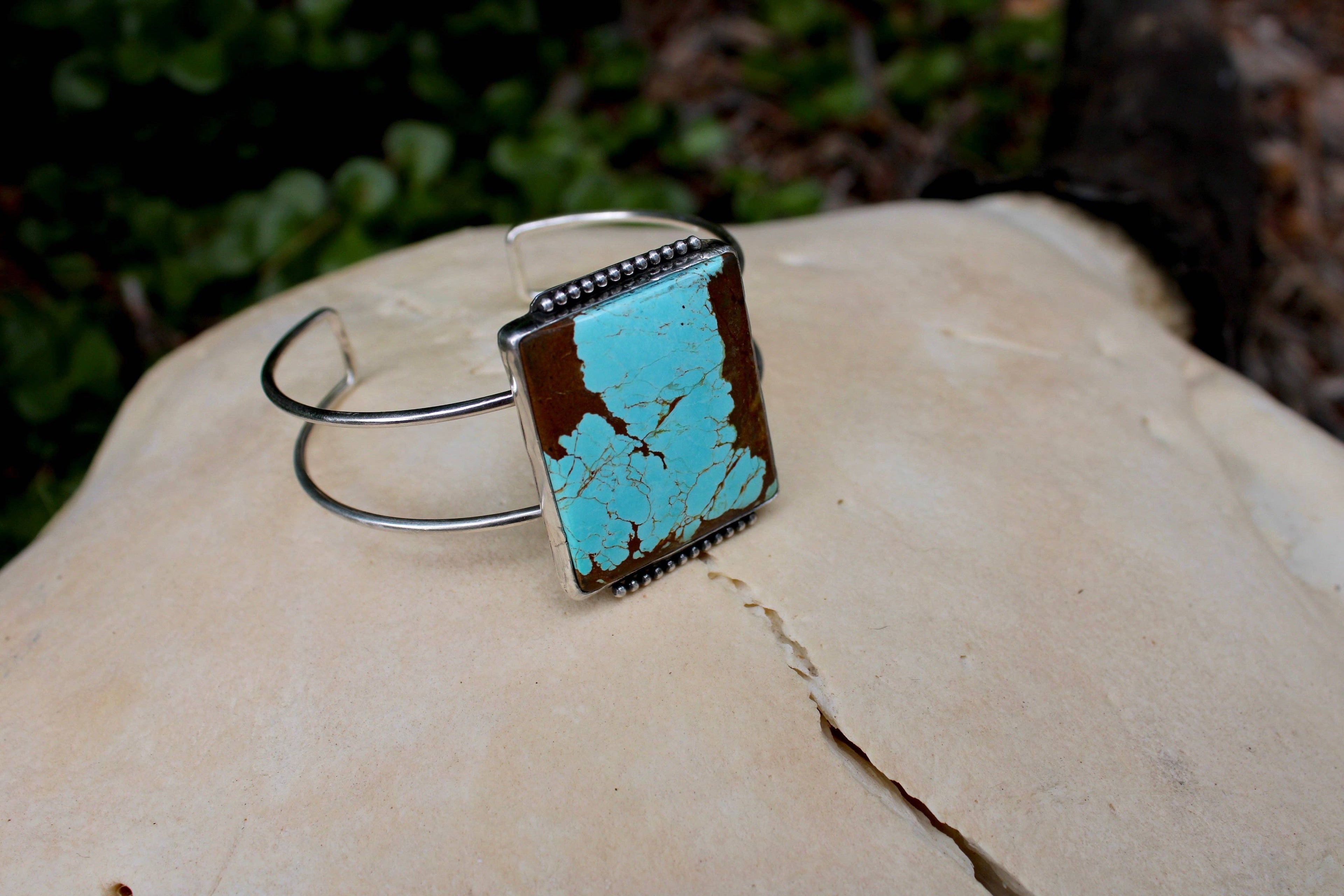 Number 8 Turquoise Cuff