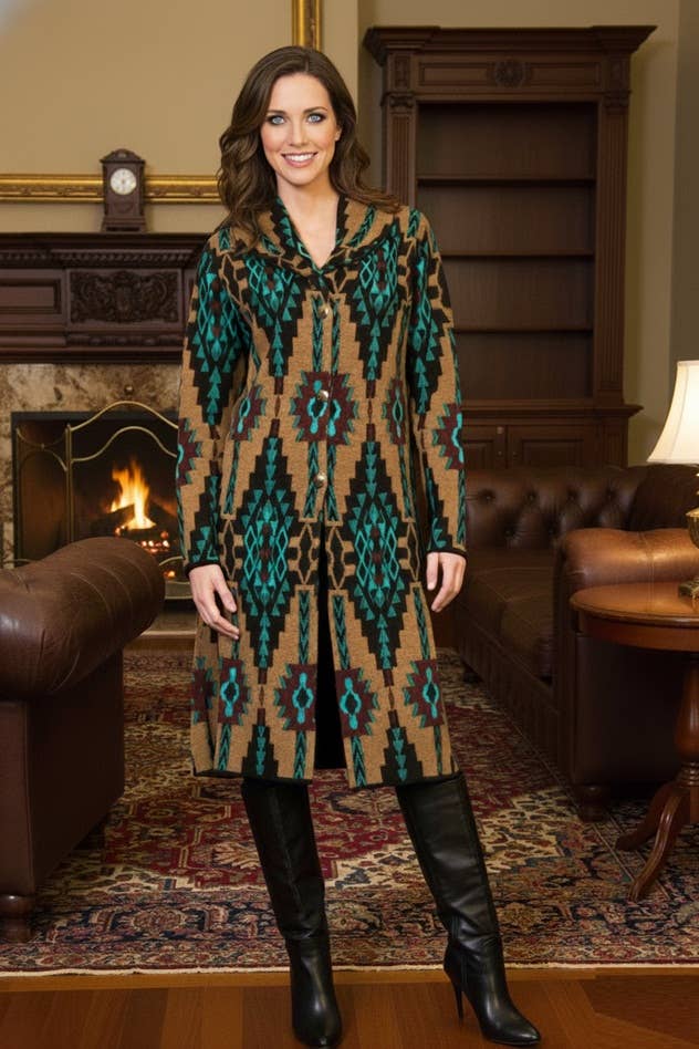 SW-806 Women’s Long Duster Coat
