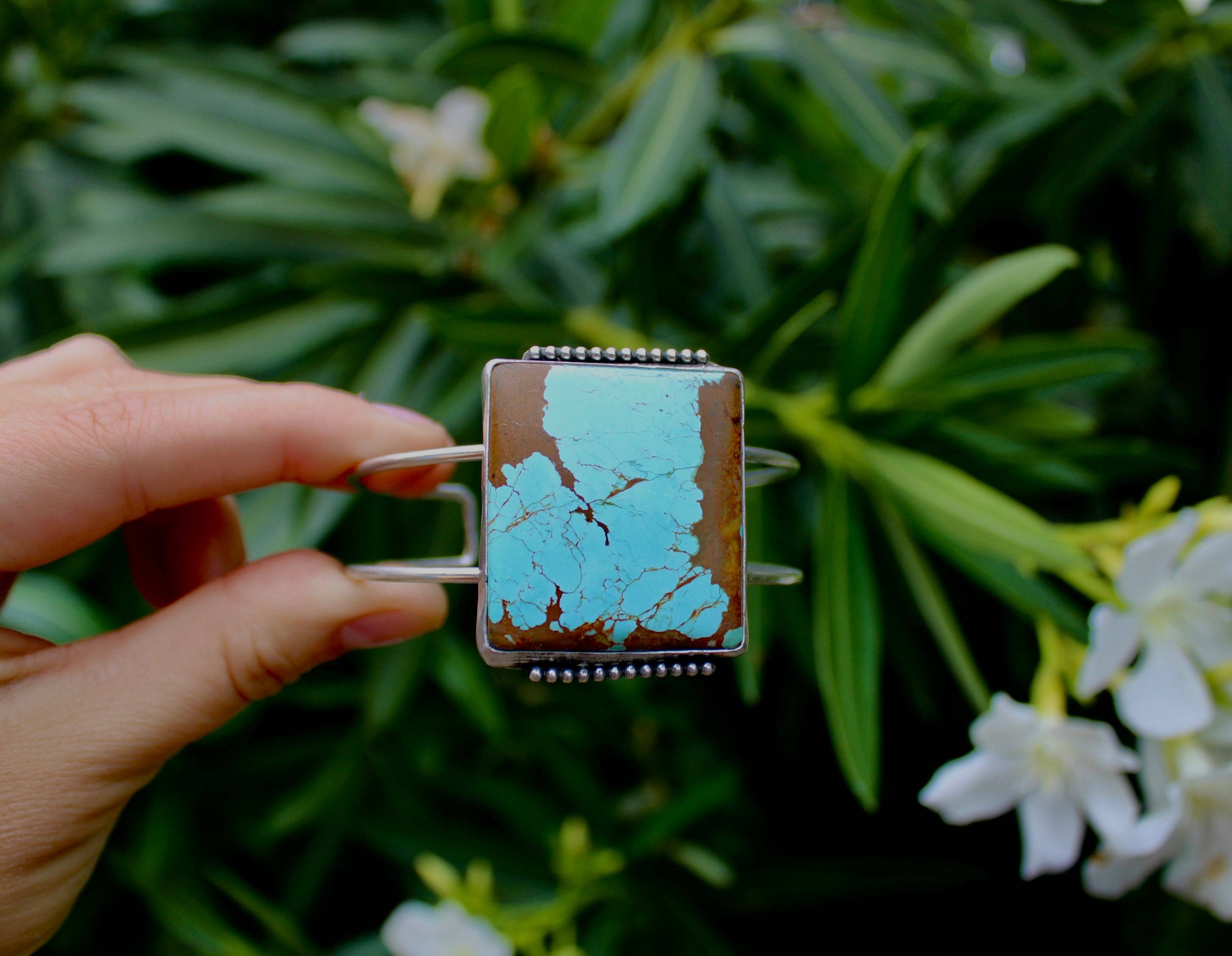 Number 8 Turquoise Cuff