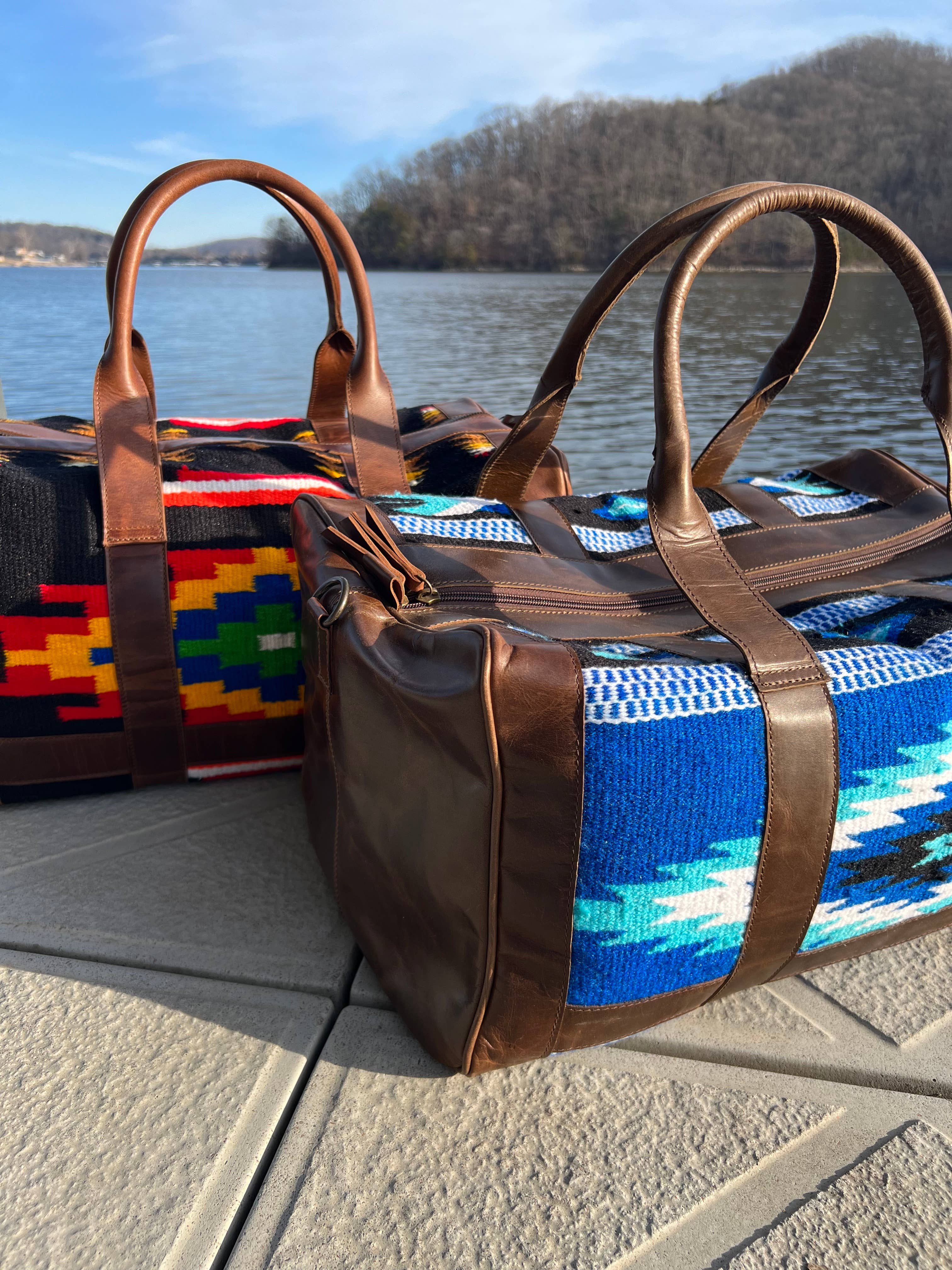 Western Saddle Blanket Duffle Bag