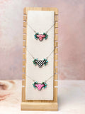 Belle's Bliss Checkered Cluster Necklaces