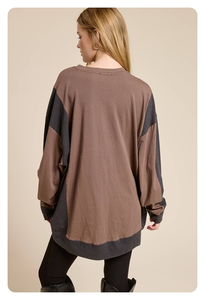 Free Bird Vintage Graphic Oversized Pullover