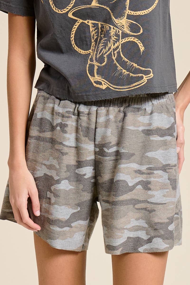 RELAXED FRENCH TERRY SHORTS
