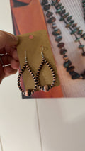 #137 4mm & 10mm Copper Pearl earrings