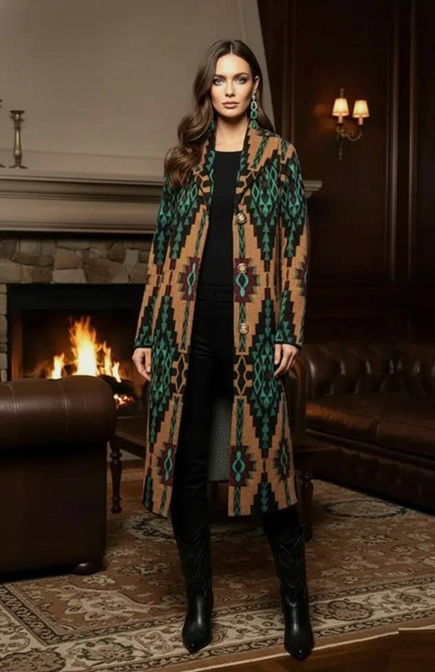 SW-806 Women’s Long Duster Coat