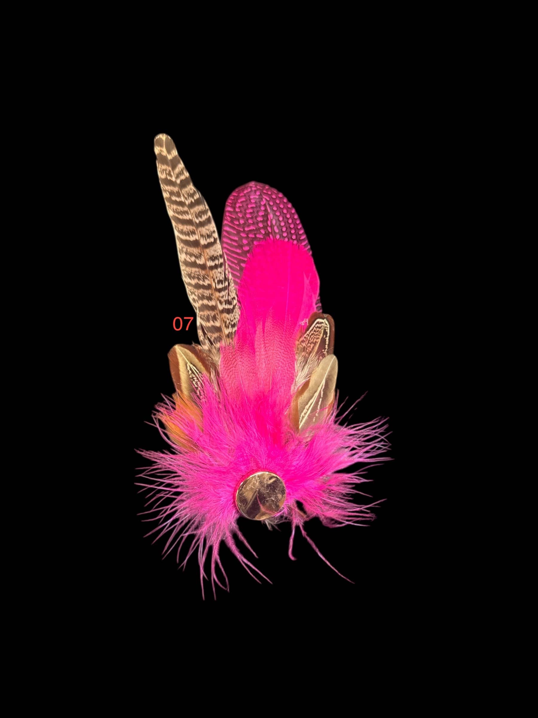 Decorative Side Hat Feathers (Out of SHOTGUN CASING)
